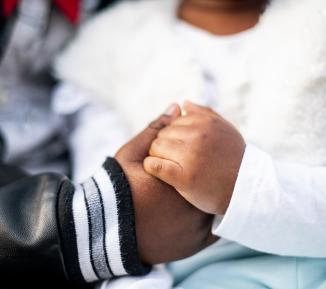 Children holding hands