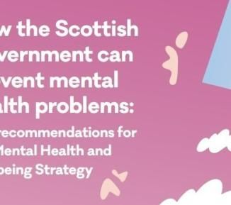 Cover of Scotland Mental Health and Wellbeing Strategy report (cropped)