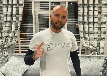 Photo of Taylor in a Mental Health Foundation tshirt