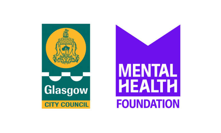 The Glasgow City Council logo and the MHF logo side by side